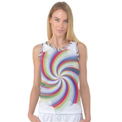 Prismatic Hole Rainbow Women s Basketball Tank Top by Mariart