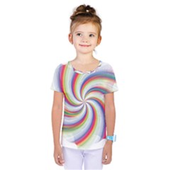 Prismatic Hole Rainbow Kids  One Piece Tee