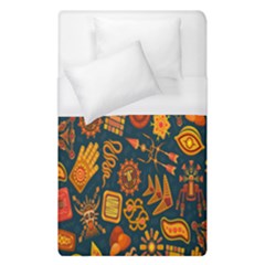 Tribal Ethnic Blue Gold Culture Duvet Cover (single Size)