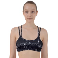 New York Skyline Line Them Up Sports Bra