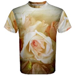 Roses Vintage Playful Romantic Men s Cotton Tee by Celenk