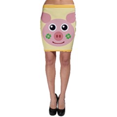 Luck Lucky Pig Pig Lucky Charm Bodycon Skirt by Celenk