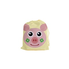 Luck Lucky Pig Pig Lucky Charm Drawstring Pouches (xs) 