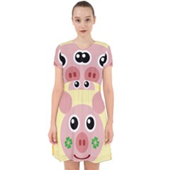 Luck Lucky Pig Pig Lucky Charm Adorable In Chiffon Dress