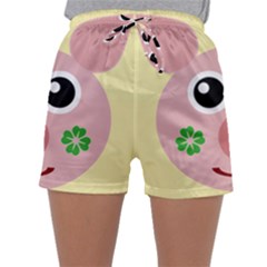 Luck Lucky Pig Pig Lucky Charm Sleepwear Shorts