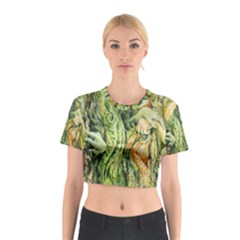 Chung Chao Yi Automatic Drawing Cotton Crop Top by Celenk