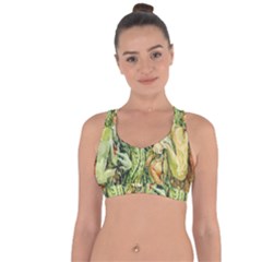 Chung Chao Yi Automatic Drawing Cross String Back Sports Bra by Celenk