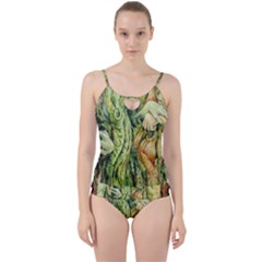 Chung Chao Yi Automatic Drawing Cut Out Top Tankini Set