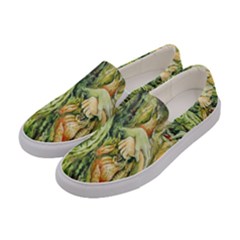 Chung Chao Yi Automatic Drawing Women s Canvas Slip Ons