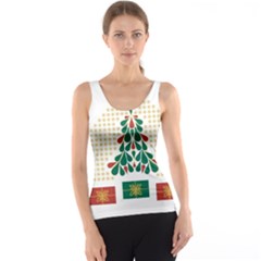 Christmas Tree Present House Star Tank Top by Celenk