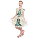 Christmas Tree Present House Star Kids  Short Sleeve Dress View1