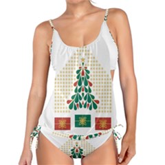 Christmas Tree Present House Star Tankini Set by Celenk