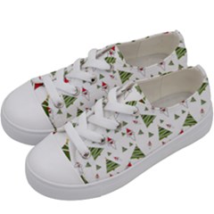 Christmas Santa Claus Decoration Kids  Low Top Canvas Sneakers by Celenk