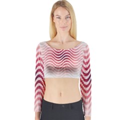 Art Abstract Art Abstract Long Sleeve Crop Top