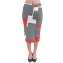 Cross Abstract Shape Line Midi Pencil Skirt View1