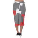 Cross Abstract Shape Line Midi Pencil Skirt View2