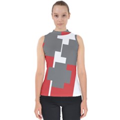 Cross Abstract Shape Line Shell Top