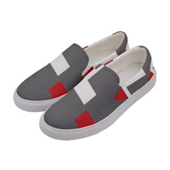 Cross Abstract Shape Line Women s Canvas Slip Ons by Celenk