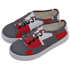 Cross Abstract Shape Line Kids  Classic Low Top Sneakers