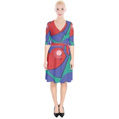 Clipart Portrait Illustration Wrap Up Cocktail Dress by Celenk