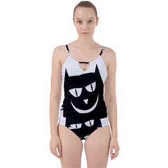 Cat Vector Clipart Figure Animals Cut Out Top Tankini Set by Celenk