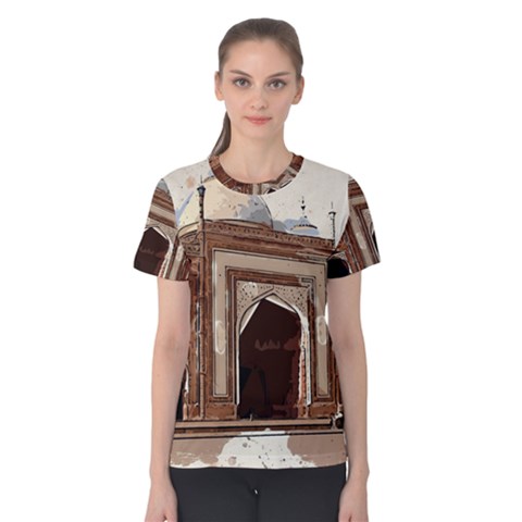 Agra Taj Mahal India Palace Women s Cotton Tee by Celenk