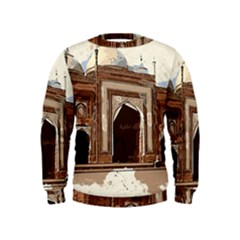 Agra Taj Mahal India Palace Kids  Sweatshirt by Celenk