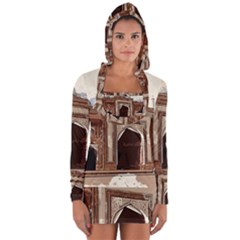 Agra Taj Mahal India Palace Long Sleeve Hooded T-shirt by Celenk