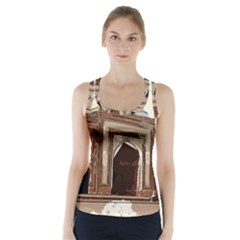 Agra Taj Mahal India Palace Racer Back Sports Top by Celenk