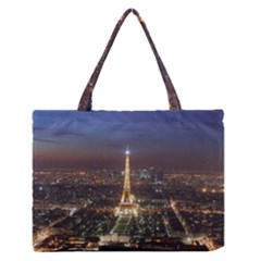 Paris At Night Zipper Medium Tote Bag by Celenk