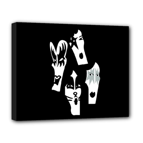 Kiss Band Logo Deluxe Canvas 20  X 16   by Celenk