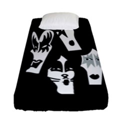 Kiss Band Logo Fitted Sheet (single Size) by Celenk