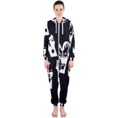 Kiss Band Logo Hooded Jumpsuit (ladies)  by Celenk