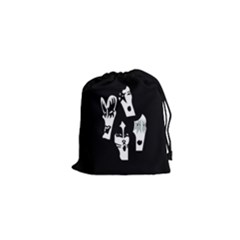 Kiss Band Logo Drawstring Pouches (xs)  by Celenk