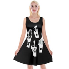 Kiss Band Logo Reversible Velvet Sleeveless Dress