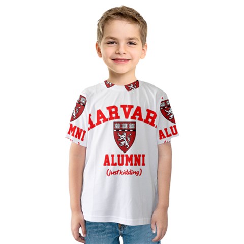 Harvard Alumni Just Kidding Kids  Sport Mesh Tee by Celenk