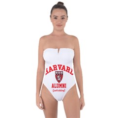 Harvard Alumni Just Kidding Tie Back One Piece Swimsuit