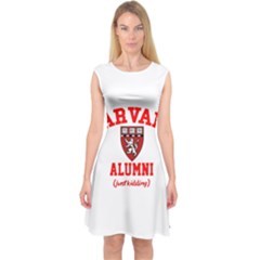 Harvard Alumni Just Kidding Capsleeve Midi Dress by Celenk