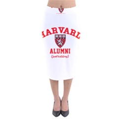 Harvard Alumni Just Kidding Velvet Midi Pencil Skirt by Celenk