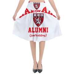 Harvard Alumni Just Kidding Flared Midi Skirt by Celenk