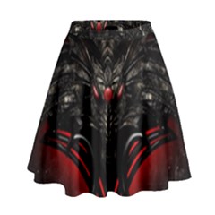 Black Dragon Grunge High Waist Skirt by Celenk