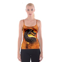 Dragon And Fire Spaghetti Strap Top by Celenk