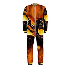 Dragon And Fire Onepiece Jumpsuit (kids) by Celenk