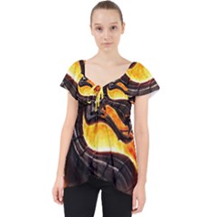 Dragon And Fire Lace Front Dolly Top