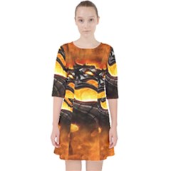 Dragon And Fire Pocket Dress