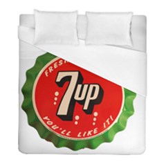 Fresh Up With  7 Up Bottle Cap Tin Metal Duvet Cover (full/ Double Size) by Celenk