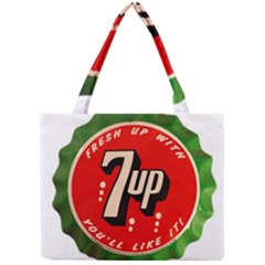 Fresh Up With  7 Up Bottle Cap Tin Metal Mini Tote Bag by Celenk