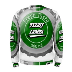 Fresh Taste Fizzy Lime Bottle Cap Men s Sweatshirt by Celenk