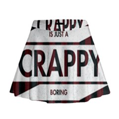 Reality Is Just A Crappy  Boring Game Mini Flare Skirt by Celenk