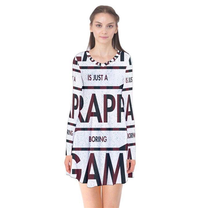 Reality Is Just A Crappy  Boring Game Flare Dress